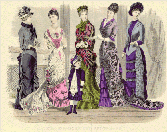Women's Fashions 1880.