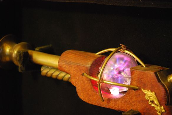 Closeup of the globe